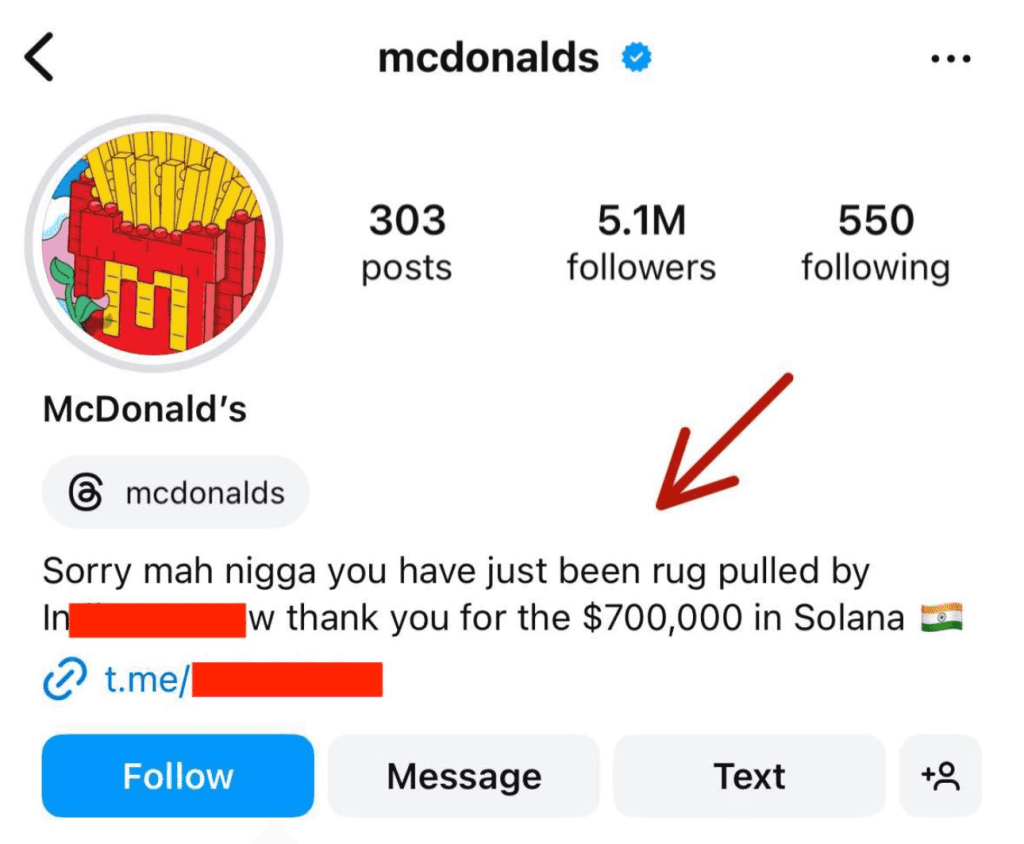 Hackers Take Over McDonald’s Instagram: Solana's GRIMACE Coin Unexpectedly Spotlighted