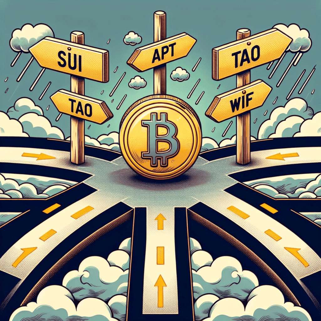 Investors may choose SUI, APT, TAO, & WIF over Bitcoin's uncertainty