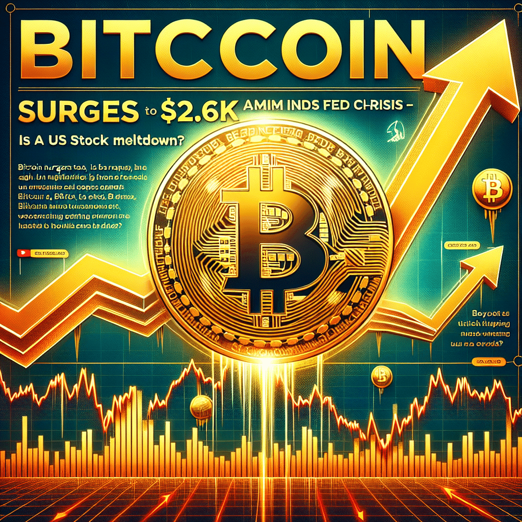 Bitcoin Surges to $62.6K Amid Fed Crisis - Is a US Stock Meltdown Next?