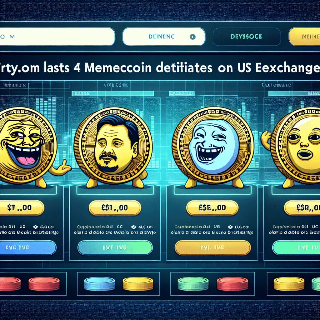 Crypto.com lists 4 memecoin derivatives on US exchange.