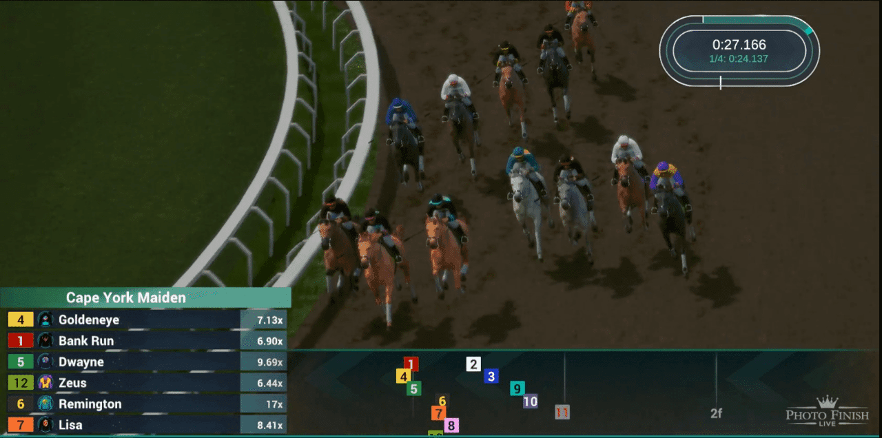 Photo Finish LIVE é um jogo de corrida de cavalos virtual onde você pode competir contra outros proprietários da vida real e criar gerações de cavalos descendentes únicos.