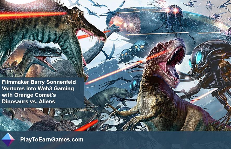 Dinossauros do cometa laranja de Barry Sonnenfeld contra Alaté entra no Web3 Gaming