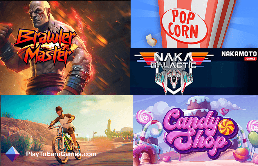 As últimas joias da Web3 da Nakamoto Games: ação, aventura e ganhos aguardam em &#39;Brawler Master&#39;, &#39;Popcorn Pepper&#39;, &#39;Naka Galactic&#39;, &#39;Candy Shop&#39; e &#39;Cycle Stunts&#39;